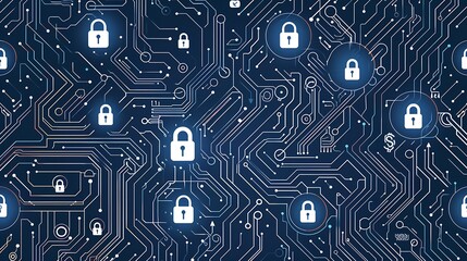 Securing Digital Data with Advanced Lock Symbols and Cybersecurity Technology