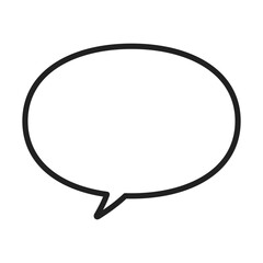 シンプルな吹き出し