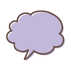 シンプルな吹き出し