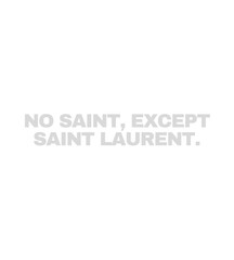 t shirt design no saint except saint laurent