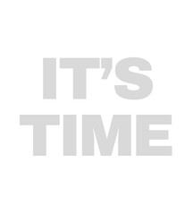 t shirt design it's time