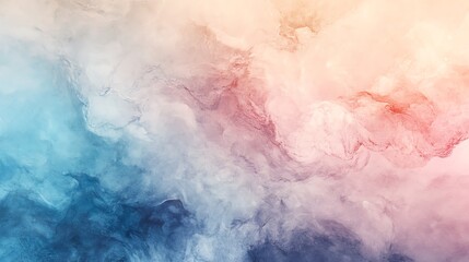 Fototapeta premium Abstract background with blue, pink, and orange watercolor effect.