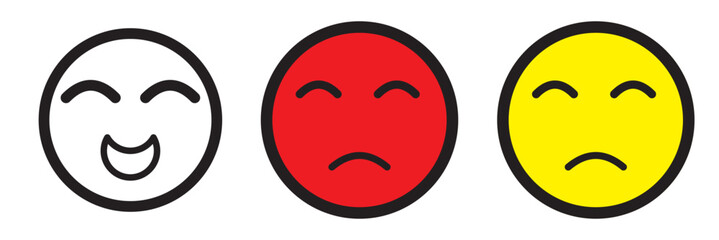 smile icon vector illustration. smile emoticon icon. feedback sign and symbol