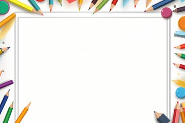 Fototapeta premium School Theme borderline Background