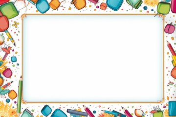 School Theme borderline Background