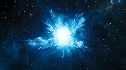 Fototapeta premium Spectacular scene of a supernova explosion
