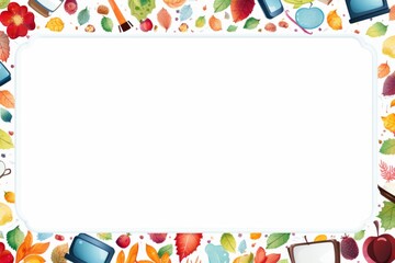 School Theme borderline Background