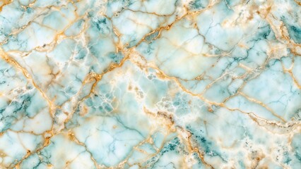 Beautiful blue hues marble texture with golden veins for elegant interior design and decor, copy space