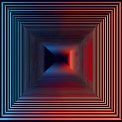 Fototapeta premium minimalistic geometric lines optical illusion background