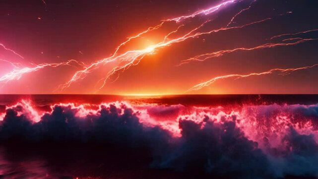 The meteor burned with trailing sparks