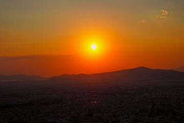 Enjoying panoramic views of Athens, Greece