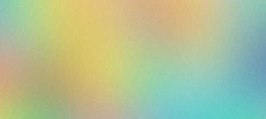 Fototapeta premium Grainy texture fading from blue to yellow in abstract background