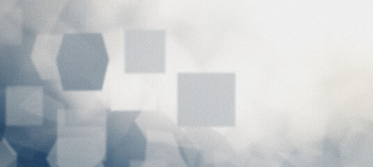 Obraz premium Mysterious depth, grainy, textured geometric shapes fading into a white background, evoking a sense of intrigue
