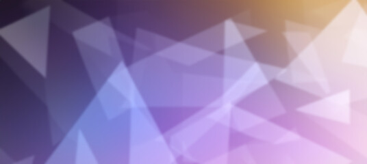 Fototapeta premium Blurred triangles with a grainy texture creating an abstract background in blue and orange hues