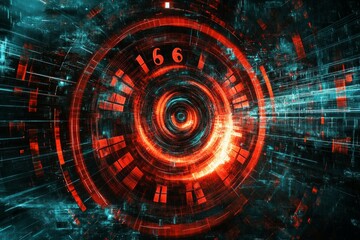 Obraz premium The Infinite Spiral, Clock