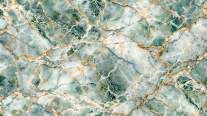 Obraz premium Marble texture with green hues and golden veins for elegant interior decoration