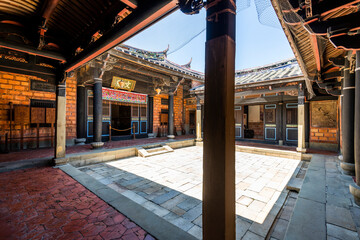 Building view of the Lee Teng-fan's Ancient Residence in Daxi of Taoyuan, Taiwan.