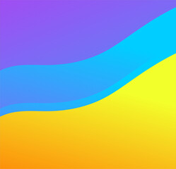 Colorful wave background. Gradient vector background