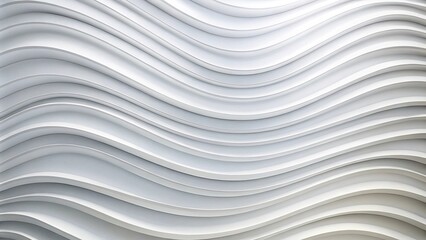Obraz premium Abstract wave pattern on white wall background