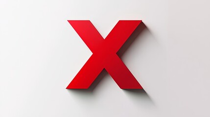 Obraz premium The 3D glyph of the letter 