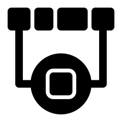 mode, most common, math, arithmetic, mathematics solid or glyph icon © OrviPixel