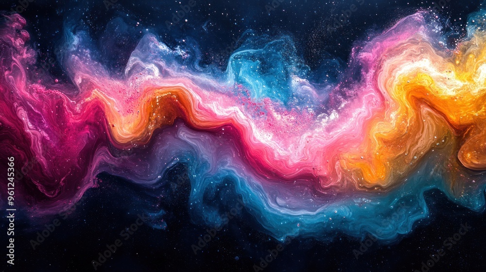 Wall mural Abstract Cosmic Swirl