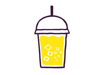 かわいいレモンとレモネード／ベクターイラスト