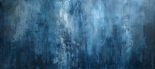 Obraz premium Base layer of vintage blue paint on the wall, abstract artwork, abstract background, aesthetic wallpaper, abstract landscape 