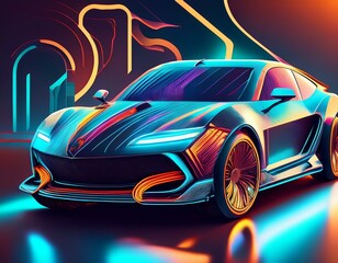 Car in digital form