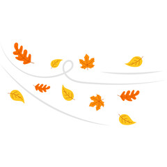 Wind Blowing Autumn Leaves