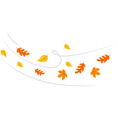 Wind Blowing Autumn Leaves