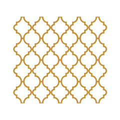 Vector abstract geometric islamic background. Based on ethnic muslim ornaments. Intertwined paper stripes. Elegant background for cards, invitations etc.