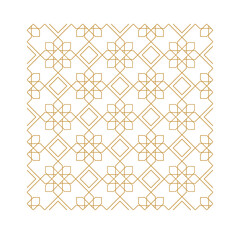 Vector abstract geometric islamic background. Based on ethnic muslim ornaments. Intertwined paper stripes. Elegant background for cards, invitations etc.