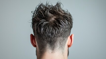 Obraz premium Genetics and Symmetry in Hair Distribution, Explore how genetics determine the symmetrical pattern of hair distribution across the body, including factors that influence hair density.