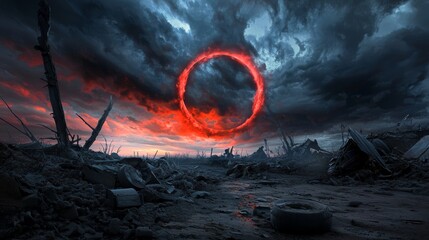 Symmetry in Apocalyptic Events and Rebirth, Discuss the symmetrical nature of apocalyptic narratives where the end of the world is often followed by renewal or regeneration.