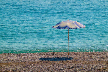 beach umbrella on the beach