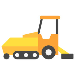 Asphalt Paver multi color icon. related to heavy machinery, industry, construction theme. best for UI, UX, app and web development.