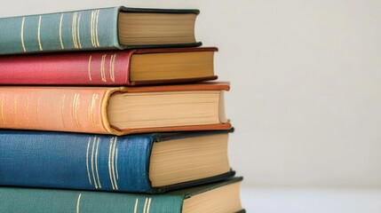 Stack of Books with Colorful Covers