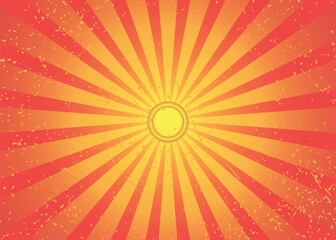 Yellow and Orange Sunburst Background