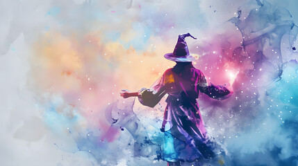 Magic Watercolor art drawing style