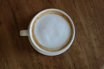 hot cappuccino, hot coffee or hot latte coffee