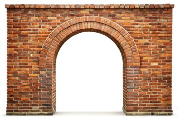 ancient brick arch with forced perspective