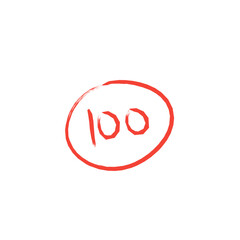 one hundred red doodles