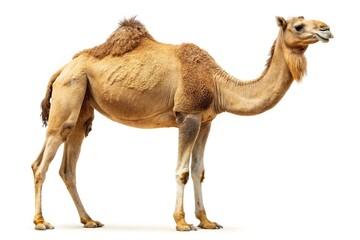 Arabian camel isolated on white background