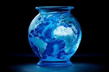 Earth’s Lifeline: Protecting Our Water: This image highlights the vital role of water on Earth. Safeguarding our planet's water resources is essential for sustaining life and balanced ecosystem