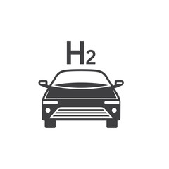 illustration of hydrogen vehicle, vector art.