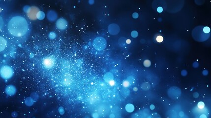 Obraz premium Abstract Blue Lights and Bokeh