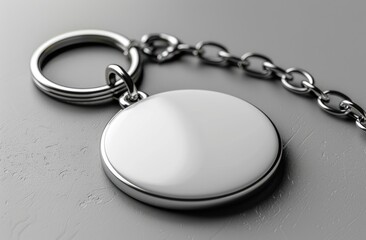 Blank Silver Keychain