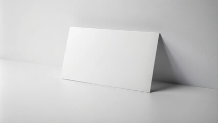 A clean, plain white background with no shadows or graphics, leaving ample space for text or design elements.