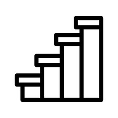 Stairs Icon Vector Symbol Design Illustration